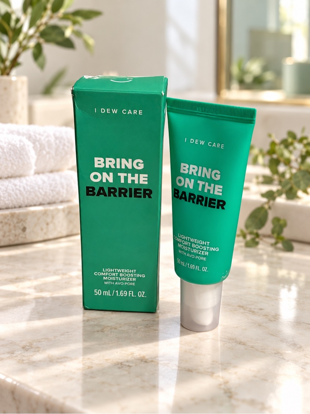 Bring On The Barrier Lightweight Moisturizer with Teddy head band